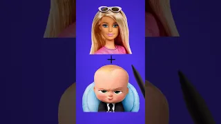 I turned ✨ BARBIE ✨ into the BOSS BABY ✨ and she looks so CUTE 🥰 #shorts