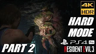 RESIDENT EVIL 3 REMAKE  [4K 60FPS HDR PS4 PRO] Gameplay Walkthrough Part 2 - No Commentary