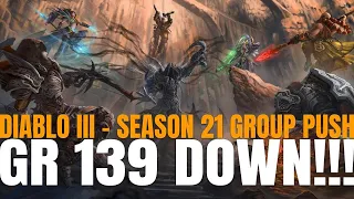 GR 139 DOWN!!! | Shadow Impale | Diablo III - Season 21 | Arson Jackson