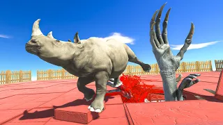 Fight in the Arena of Damn Hands - Animal Revolt Battle Simulator