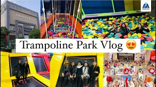 Trampoline Park Vlog  || Fun With Cousin🥳♥️ - Amanah Mall Lahore 24 December 2021