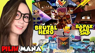 React Opening BRUTAL HERO vs Bapak Kau SMP - MINECRAFT ANIMATION INDONESIA