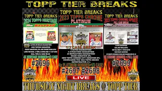 THURSDAY NIGHT BASEBALL BREAKS - HERITAGE 2696 / TOPPS PLATINUM 9697 & 9698 / CHROME UPDATE 9699