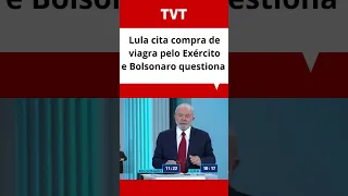Debate na Globo: Lula questiona a compra de viagra pelo Exército e Bolsonaro questiona o petista