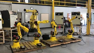 4 Fanuc Welding Robots with Coordinated Motion