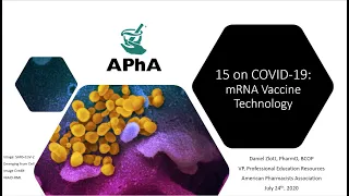 15 on COVID-19 Episode 7/24/20 - mRNA Vaccine Technology