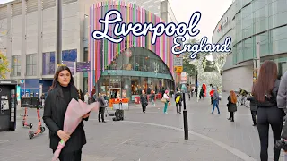 Liverpool, England 🇬🇧 - Chrismas Walk 🎅- 4K-HDR 60fps Walking Tour