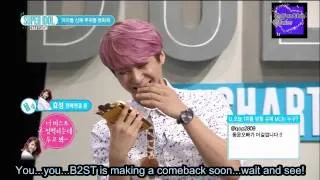 [ENGSUB] 140606 Hyosung Phone Call @ Super Idol Chart Show