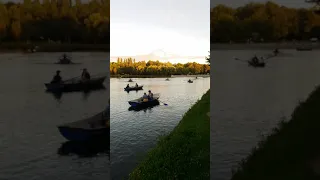 Парк Измайловский Москва закат озеро