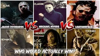 Jason Voorhees Vs Michael Myers Vs Leatherface, Who ACTUALLY WINS