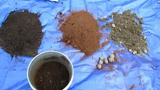 A Basic Container Garden Soil Mix: Number 1 Mistake,  Making a Mix, Drainage & Planting Potatoes