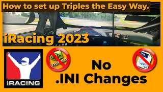 The Easy Way to set up Triple Monitors on iRacing in 2023. No .ini changes.