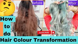 Complete Hair Color Transformation Step By Step By Rao Saniya Akhtar