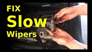 fix SLOW moving or seized windshield wipers