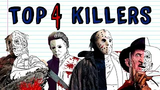 TOP 4 HALLOWEEN MOVIE KILLERS 🎃 Draw My Life