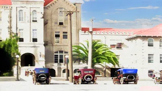 Los Angeles 1920s In color [60fps, Remastered] w/sound design added