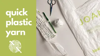 Quick & Easy Yarn from Plastic Bags | Plarn Tutorial | Crochet with Plastic Yarn