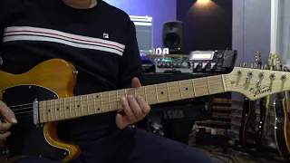 Playing The Glarry GTL Maple Fingerboard Electric Guitar Transparent