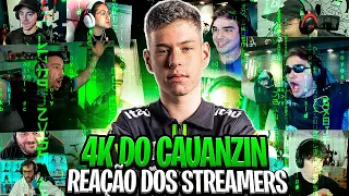 REAÇÃO DO MUNDO AO 4K DO CAUANZIN destruindo a G2 em SEGUNDOS! (REAÇÃO DOS STREAMERS)