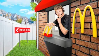 I Built a SECRET McDonalds in my House!