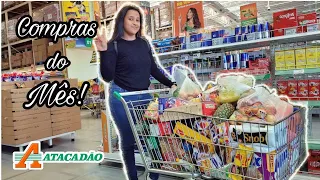 COMPRAS DO MÊS NO ATACADÃO| NADA MUDOU| VLOG NO MERCADO- Aline Gomes