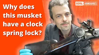 Why does this musket have a strange spring lock? With firearms expert Jonathan Ferguson.