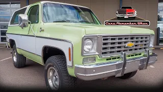 1976 Chevrolet K5 Blazer FOR SALE Cheyenne 48K Original Miles 400 V8 Automatic Willoway Green