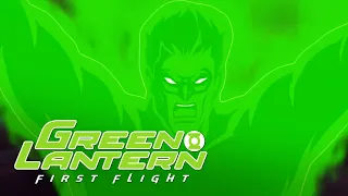 Con toda la capacidad de el Poder Verde Hal Jordan enfrenta a Sinestro | Green Lantern: First Flight