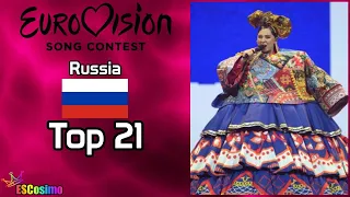 Russia at the Eurovision Song Contest (2000-2021): My Top 21
