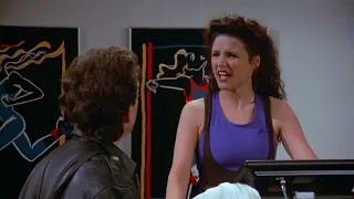 Seinfeld / Elaine is adamant that the woman Jerry likes has implants