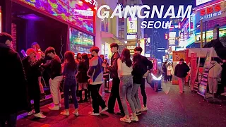[4K] Walking in Gangnam Street on Saturday Night - Club alley - Walking Tour SEOUL 2022