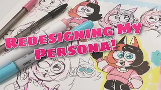 Redesigning My Persona! | Draw With Me