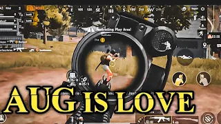 The stability of AUG Gun // Pubg mobile Aug gun short video