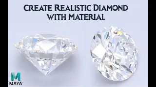 How to make diamond in maya | Diamonds in maya | Maya Tutorial