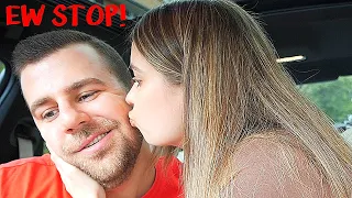 Acting EMBARRASSED to KISS my WIFE PRANK! SHE LEAVES!