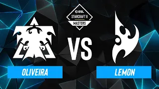 Oliveira vs. Lemon - ESL SC2 Masters: Spring 2024 Asia Regionals - Swiss R2