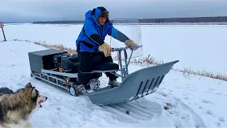 Мотобуксировщик УРАГАН (часть вторая скорость)