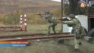 Команда бригады морской пехоты Северного флота приступила к тренировкам по тактической стрельбе