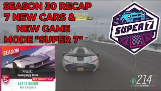 Forza Horizon 4 - Season 30 RECAP - Koenigsegg Jesko Gameplay & NEW SUPER 7 Game Mode