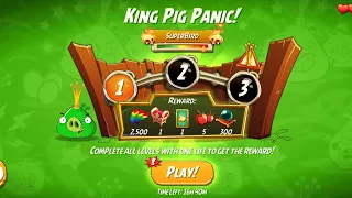 Angry Birds 2 AB2 King Pig Panic Challenge! 1 BIRDIE! 3-4-5 Rooms