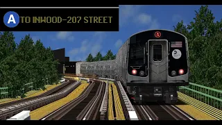 OpenBVE (A) Far Rockaway To Inwood-207th Street (R179)(Weekday)