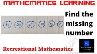 Number Puzzle # 45 Find the missing number