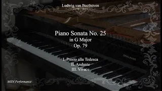 L.van Beethoven: Piano Sonata No. 25 in G Major Op. 79 (Full)