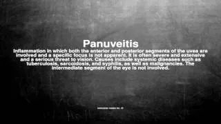 Medical vocabulary: What does Panuveitis mean