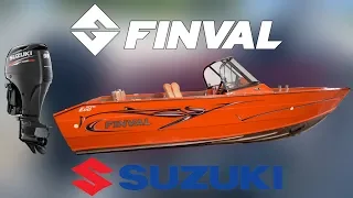 Установка лодочного мотора Suzuki 90 на лодку FINVAL 475 EVO + эхолот Lowrance