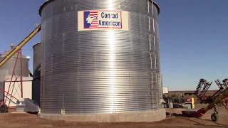 Grain Bin Construction Complete