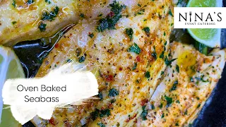 Oven Baked Seabass in 15 minutes | Easy Quick Recipe | White Fish Recipe |