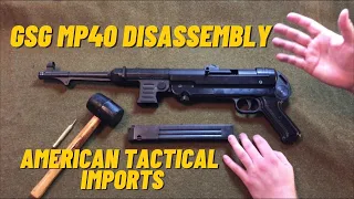 GSG MP40 9mm Disassembly