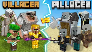 VILLAGER vs PILLAGER | Mob Battle