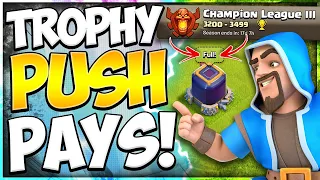 How Farming Turns into Pushing 🤣 Farming in Champions League at TH11 for Big Loot in Clash of Clans